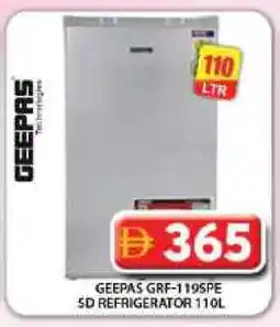 Grand Hyper Market GEEPAS Refrigerator offer