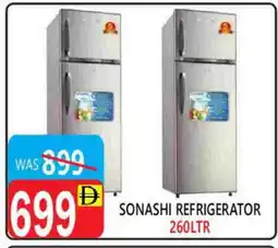 United Hypermarket SONASHI Refrigerator offer