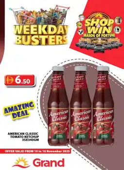 Grand Hyper Market AMERICAN CLASSIC Tomato Ketchup offer