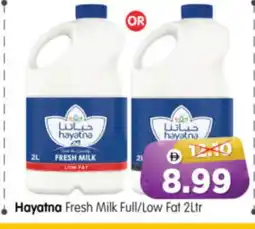 Al Madina Hypermarket HAYATNA Fresh Milk offer
