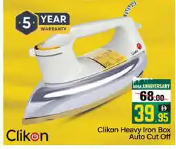 Mango Hypermarket LLC CLIKON Ironbox offer