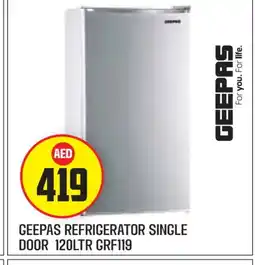 Baniyas Spike Hypermarket GEEPAS Refrigerator offer