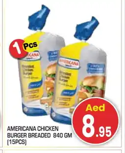 Baniyas Spike Hypermarket AMERICANA Chicken Burger offer