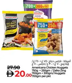 Lulu Hypermarket AMERICANA Chicken Nuggets offer