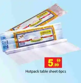 Zain Hypermarket HOTPACK Table Sheet offer