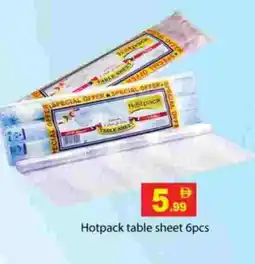 Gulf Hypermarket HOTPACK Table Sheet offer