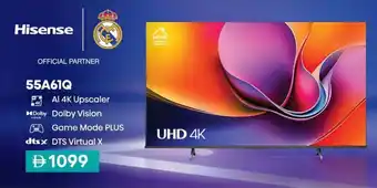 Hisense UHD 4K 55A61Q