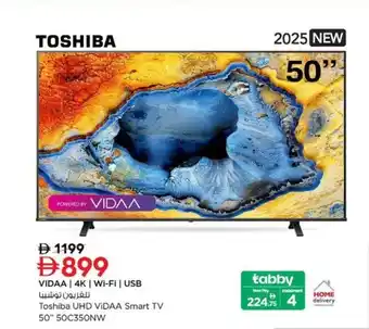 Toshiba UHD VIDAA Smart TV 50C350NW