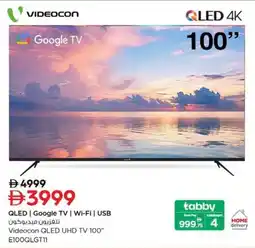 Nesto Videocon QLED UHD TV E100QLGT11 offer