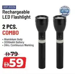 Nesto Geepas Rechargeable LED Flashlight offer