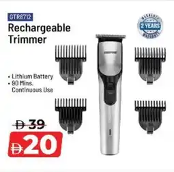 Nesto Geepas Rechargeable Trimmer offer