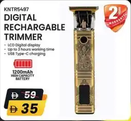 Nesto Krypton Digital Rechargable Trimmer offer