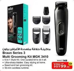 Nesto Braun Series 3 Multi Grooming Kit MGK 3410 offer
