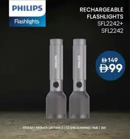 Nesto Philips rechargeable flashlights offer