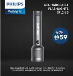 Nesto Philips Rechargeable Flashlights SFL2186 offer
