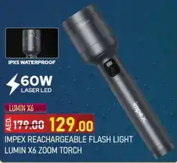 Nesto Impex Reachargeable Flash Light Lumin X6 Zoom Torch offer
