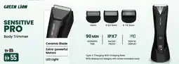Nesto Green Lion Sensitive Pro Body Trimmer offer