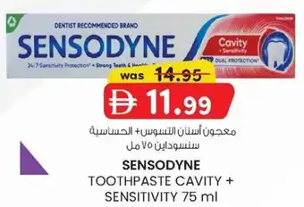 KM Trading Sensodyne toothpaste cavity + sensitivity offer