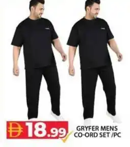 Grand Hyper Market Gryfer mens co-ord set/pc offer