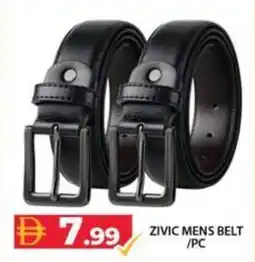Grand Hyper Market Zivic mens belt /pc offer