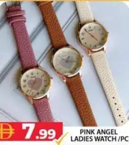 Grand Hyper Market Pink angel ladies watch/pc offer
