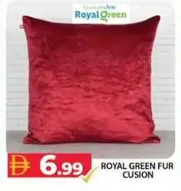 Grand Hyper Market Royal green fur cusion offer