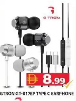 Grand Hyper Market Gtron gt-817ep type c earphone offer