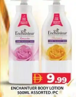 Grand Hyper Market Enchantuer body lotion 500ml assorted/pc offer