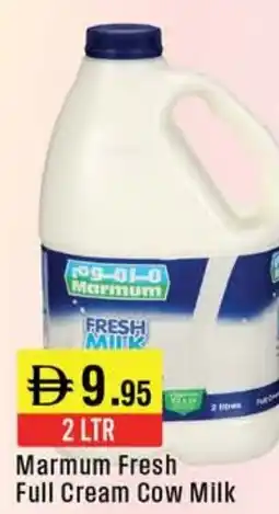 West Zone Supermarket Marmum Fresh Full Cream Cow Milk offer