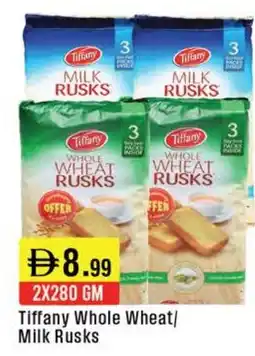 West Zone Supermarket Tiffany Whole Wheat/ Milk Rusks offer