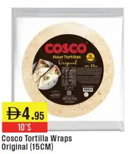 West Zone Supermarket Cosco Tortilla Wraps Original (15CM) offer