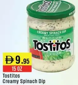 West Zone Supermarket Tostitos Creamy Spinach Dip offer
