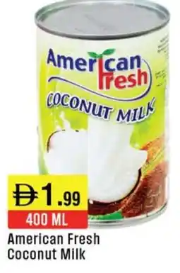 West Zone Supermarket American Fresh Coconut Milk offer