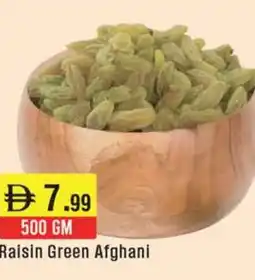 West Zone Supermarket Raisin Green Afghani offer