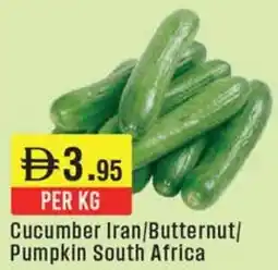 West Zone Supermarket Cucumber Iran / Butternut / Pumpkin South Africa offer