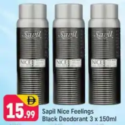 Shaklan Sapil Nice Feelings Black Deodorant offer