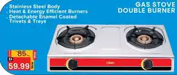 Al Madina Clikon Gas stove double burner offer