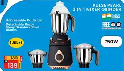 Al Madina Clikon Pulse Pearl 3-in-1 Mixer Grinder offer
