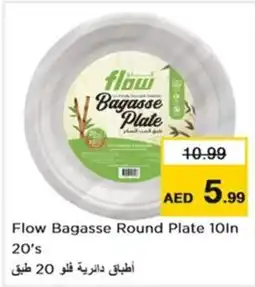 Nesto Flow Bagasse Round Plate 10ln 20's offer