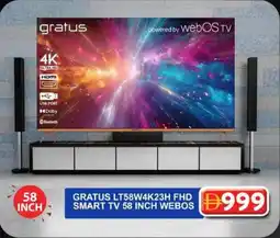 Grand Mall Sharjah Gratus LT58W4K23H FHD smart TV webos offer