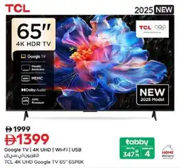 Nesto TCL 4K UHD Google TV 65P6K offer