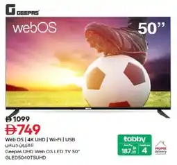 Nesto Geepas UHD Web OS LED TV GLED5040TSUHD offer