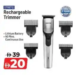 Nesto Rechargeable Trimmer GTR8712 offer