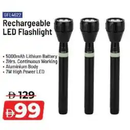 Nesto Rechargeable LED Flashlight GFL4622 offer
