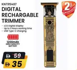Nesto Digital Rechargable Trimmer KNTR5497 offer
