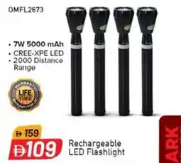 Nesto Rechargeable LED Flashlight OMFL2673 offer