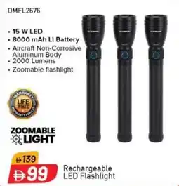 Nesto Rechargeable LED Flashlight OMFL2676 offer