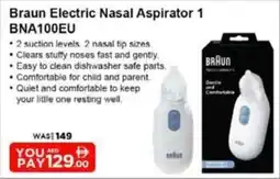 Nesto Braun Electric Nasal Aspirator 1 BNA100EU offer