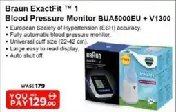 Nesto Braun ExactFit 1 Blood Pressure Monitor BUA5000EU + V1300 offer