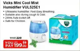 Nesto Vicks Mini Cool Mist Humidifier VUL525E1 offer